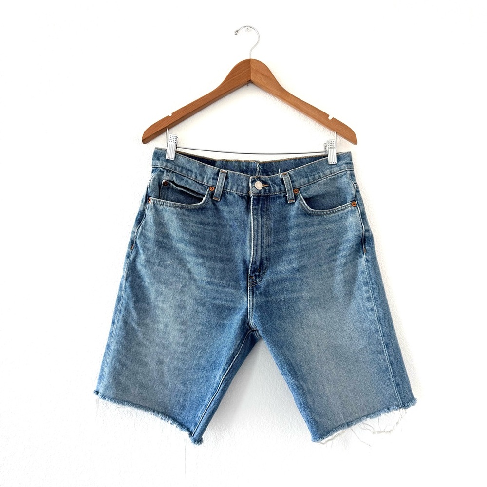 Re/Done Cut Off Denim Shorts